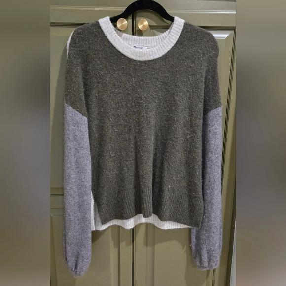 Madewell wool & alpaca colorblock sweater - Picture 1 of 6